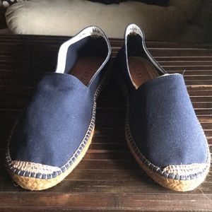 New VISCATA Blue Tan Espadrille Loafers